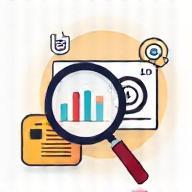 Visual step 4: Icon representing analysis and optimization.